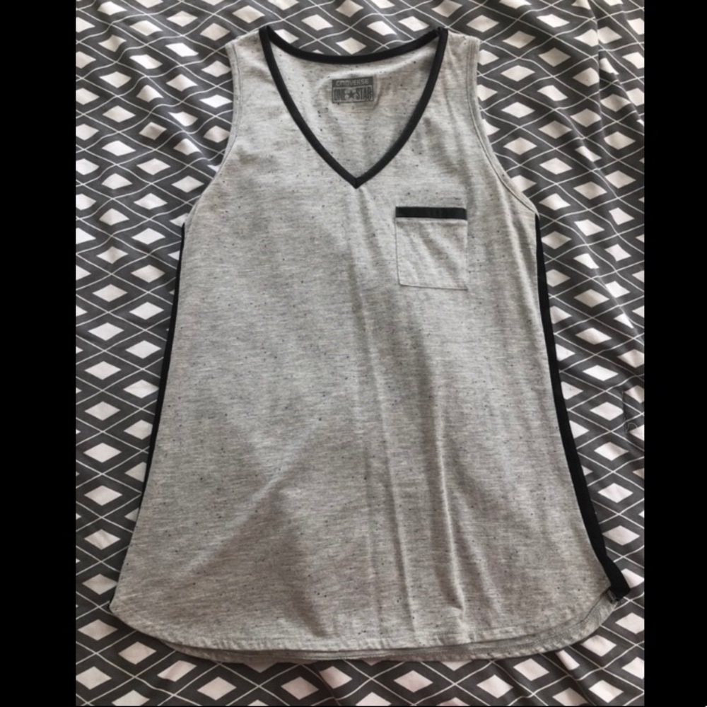 Converse Tank With Leather and Mesh